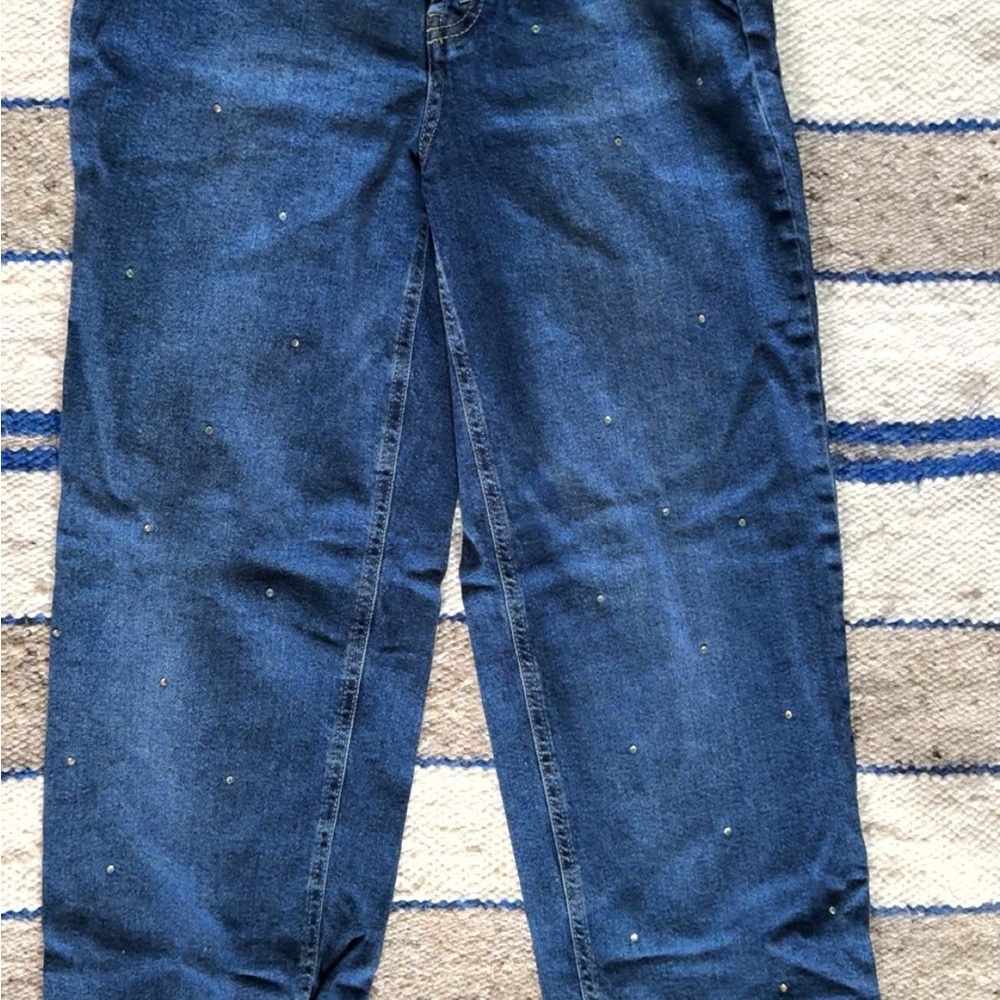 Wild Fable Embellished Straight Leg Jeans - Blue